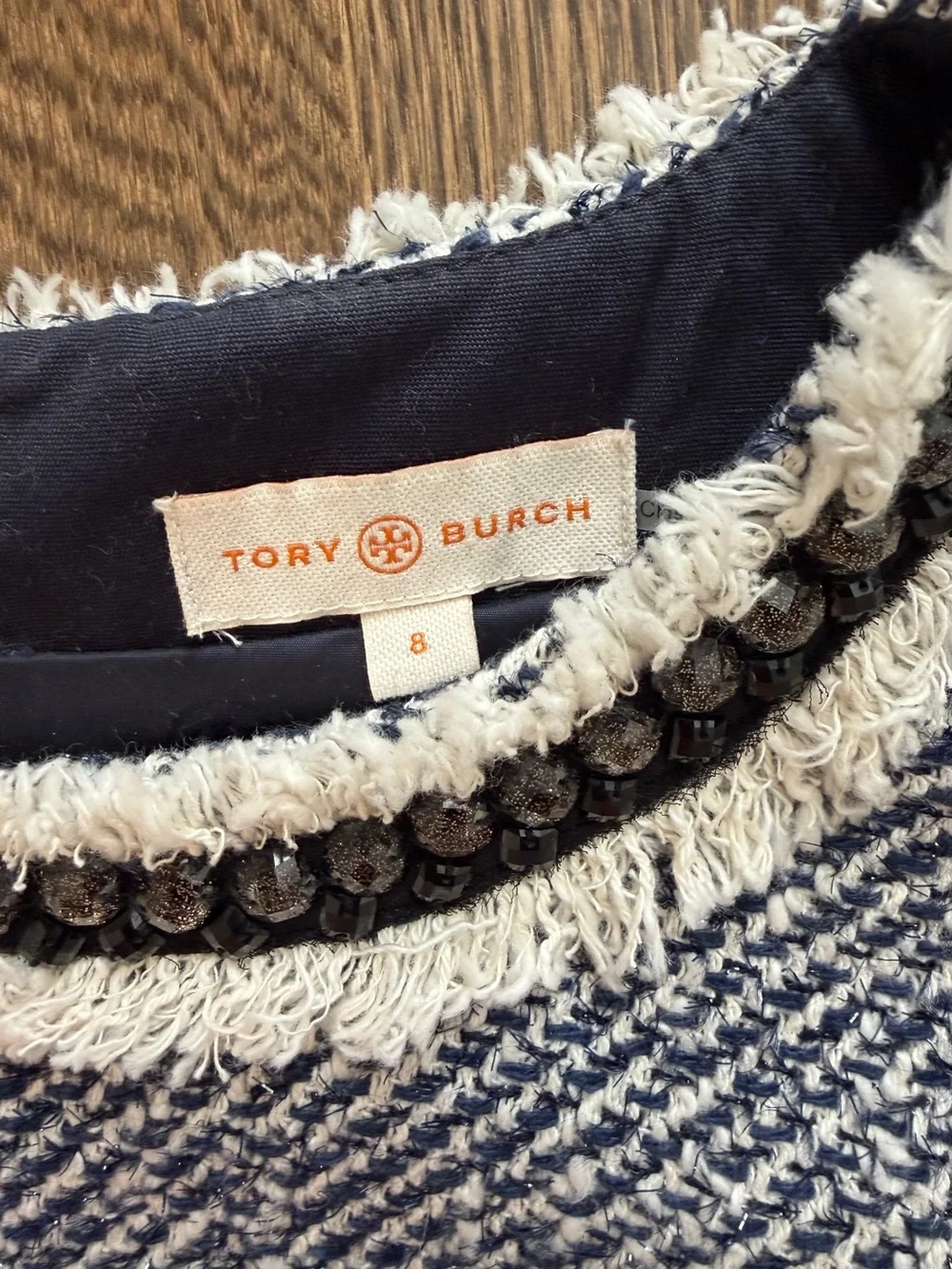 Tory Burch refined tweed